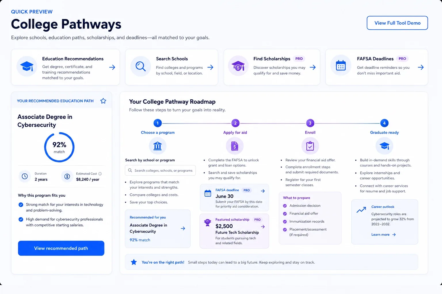 College Pathways quick preview